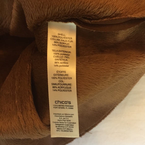 🍁Gorgeous Faux Fur Double-breasted Jacket🍁 - Picture 6 of 6